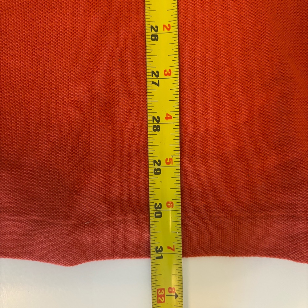 LACOSTE Mens Regular Fit Polo Shirt Size 8 Orange Cotton - Picture 7 of 7